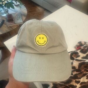 Smiley Face Cap in Light Green